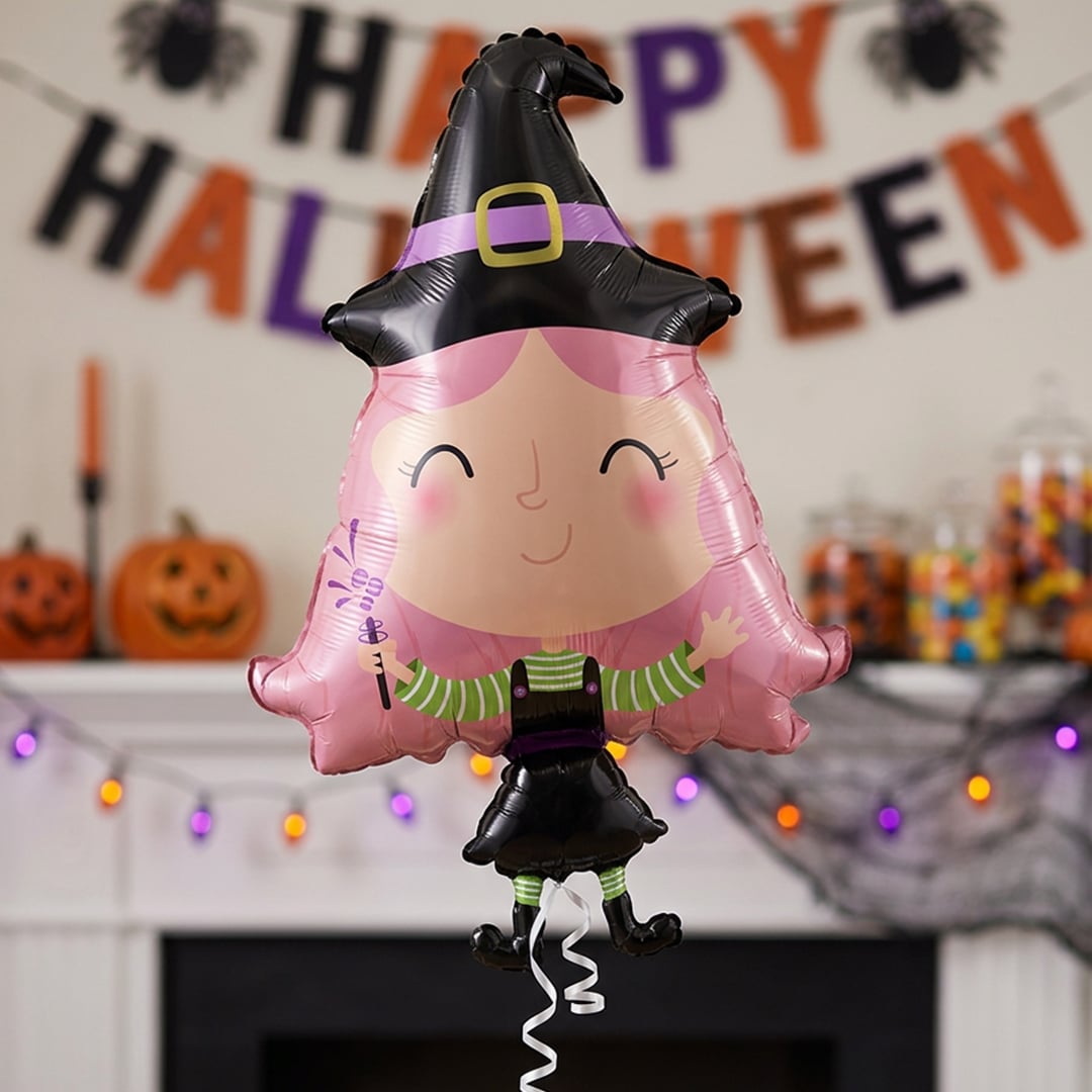 Lovable Witch Halloween Giant Foil Balloon 84cm / 33 in