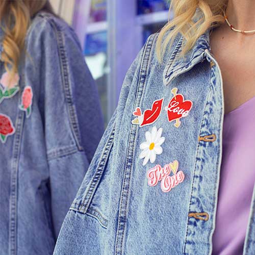 Love Themed Iron On Patches - Pack of 4 Product Gallery Image