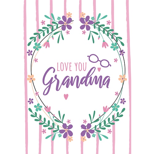 Love You Grandma Poster PVC Party Sign Decoration Product Gallery Image