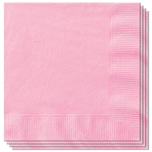 Lovely Pink Luncheon Napkins 33cm 2ply - Pack of 20 Product Image