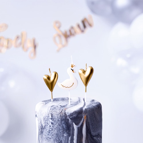 Lovely Swan Birthday Pick Candles - Pack of 6 Product Gallery Image