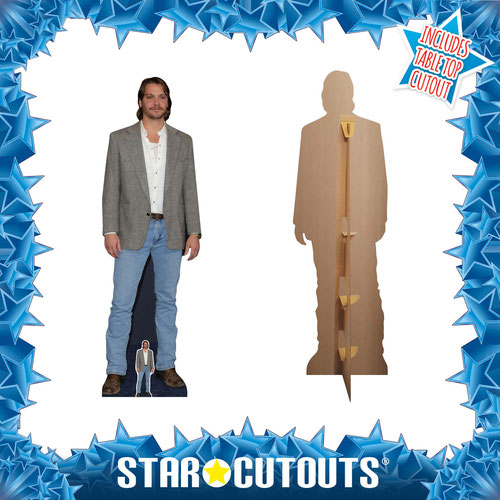 Luke Grimes Grey Suit Jacket Lifesize Cardboard Cutout 186cm Product Gallery Image