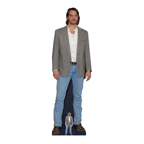 Luke Grimes Grey Suit Jacket Lifesize Cardboard Cutout 186cm