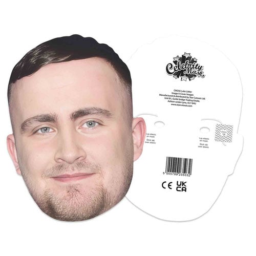 Luke Littler Cardboard Face Mask Product Gallery Image