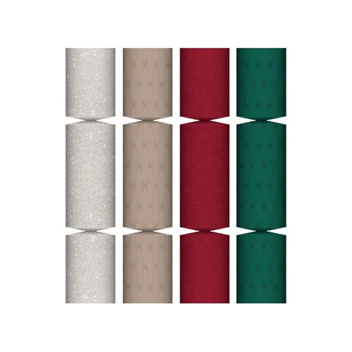 Luxury Glittered Traditional Christmas Crackers 36cm / 14 in - Pack of 6 Product Gallery Image