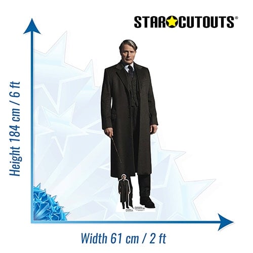 Mads Mikkelsen As Gellert Grindelwald The Secrets of Dumbledore Lifesize Cardboard Cutout 184cm Product Gallery Image