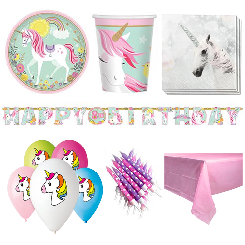 Magical Unicorn 8 Person Deluxe Party Pack