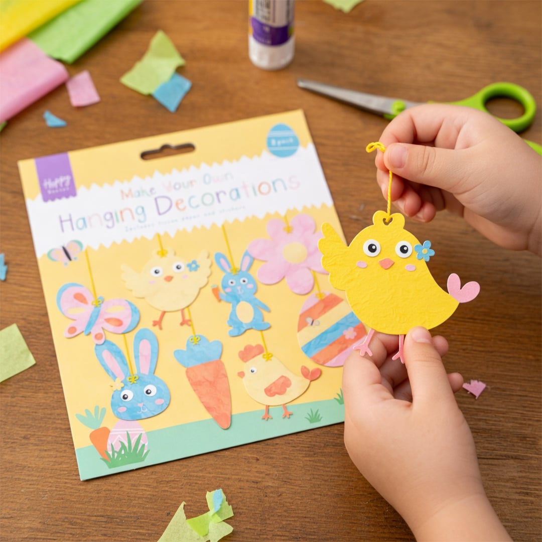 Make Your Own Easter Hanging Paper Decorations - Pack of 8 Product Gallery Image