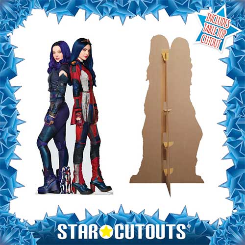 Mal and Evie Disney Descendants 3 Lifesize Cardboard Cutout 170cm Product Gallery Image