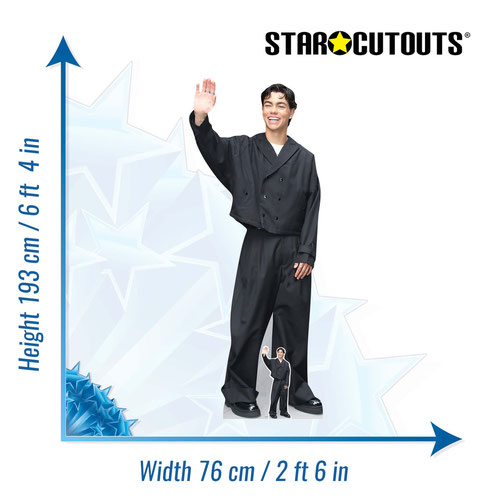 Malachi Barton Black Outfit Lifesize Cardboard Cutout 193cm Product Gallery Image