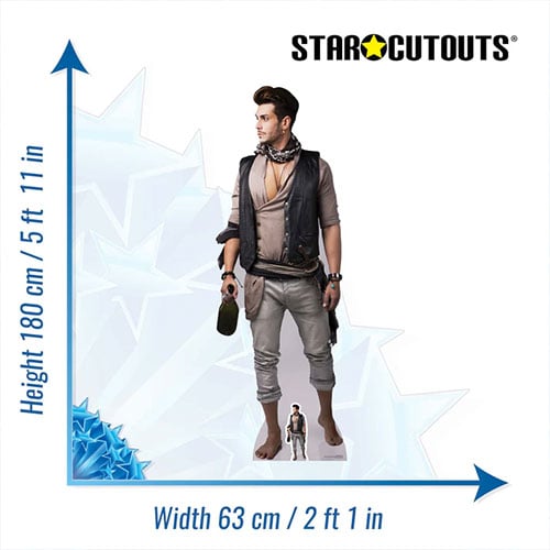 Male Pirate Lifesize Cardboard Cutout 180cm Product Gallery Image