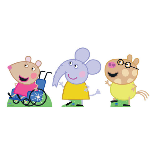 Mandy, Emily and Pedro (Peppa Pig) Cardboard Cutouts Decoration Pack Product Gallery Image