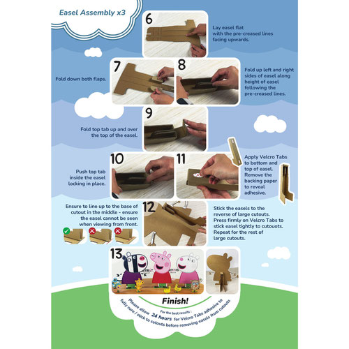 Mandy, Emily and Pedro (Peppa Pig) Cardboard Cutouts Decoration Pack Product Gallery Image