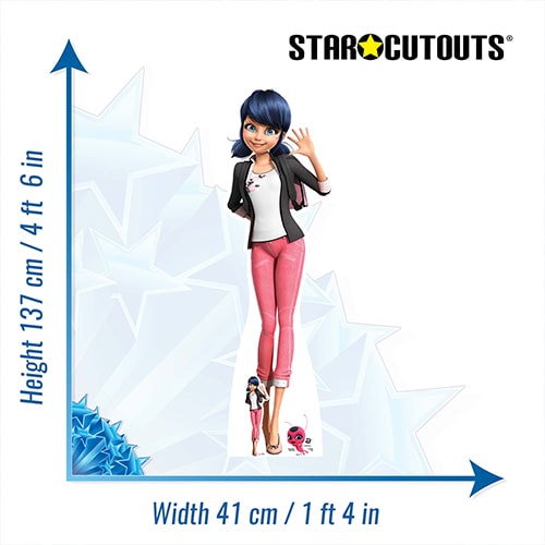 Marinette Dupain-Cheng Miraculous: Tales of Ladybug & Cat Noir Lifesize Cardboard Cutout 137cm Product Gallery Image