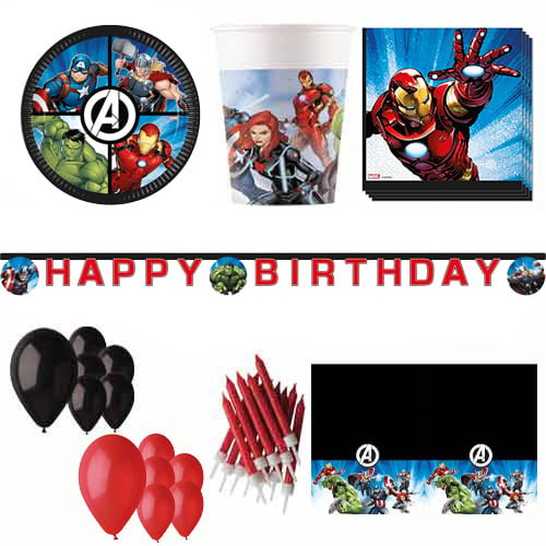 Marvel Avengers 16 Person Deluxe Party Pack