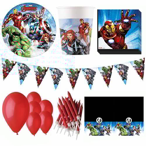 Marvel Avengers 8 Person Deluxe Party Pack