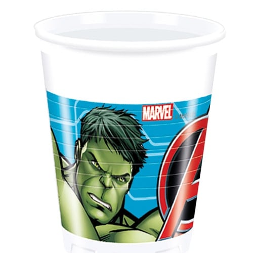 Marvel Avengers Plastic Cups 200ml - Pack of 8 Bundle Product Image
