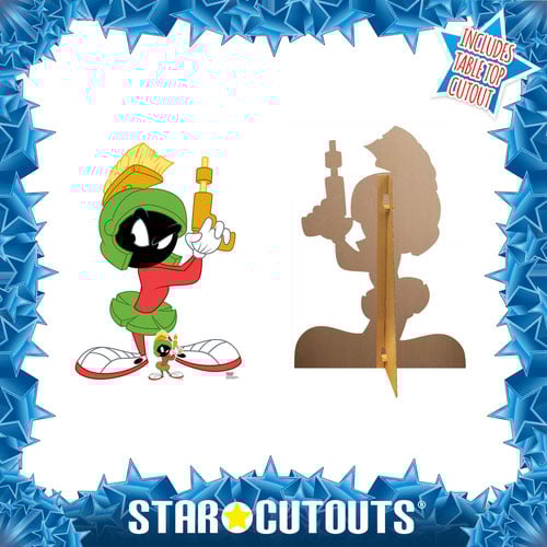Marvin The Martian Gun Pose Lifesize Cardboard Cutout 135cm Product Gallery Image