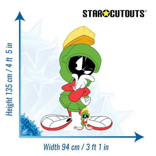 Marvin The Martian Hmm Pose Lifesize Cardboard Cutout 135cm Product Gallery Image