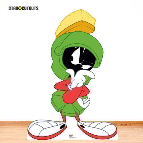 Marvin The Martian Hmm Pose Lifesize Cardboard Cutout 135cm Product Gallery Image