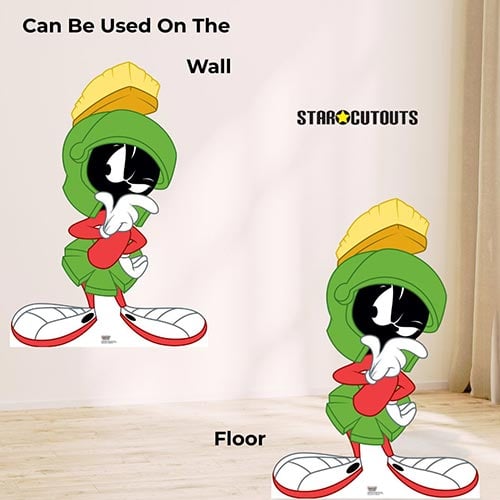 Marvin The Martian Hmm Pose Looney Tunes Lifesize Cardboard Cutout 135cm Product Gallery Image