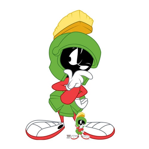 Marvin The Martian Hmm Pose Lifesize Cardboard Cutout 135cm Product Gallery Image