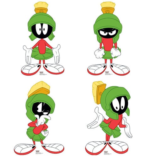Marvin The Martian Star Mini Cardboard Cutouts 60cm - Pack of 4 Product Gallery Image