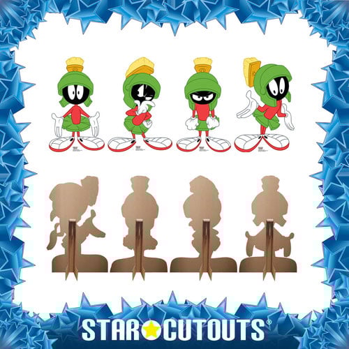 Marvin The Martian Star Mini Cardboard Cutouts 60cm - Pack of 4 Product Gallery Image