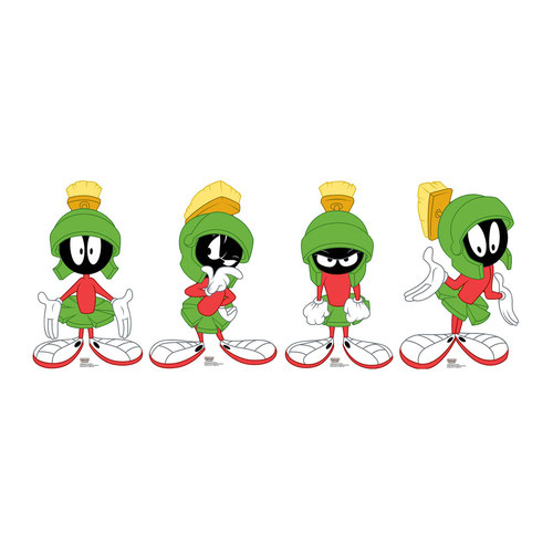 Marvin The Martian Star Mini Cardboard Cutouts 60cm - Pack of 4 Product Gallery Image