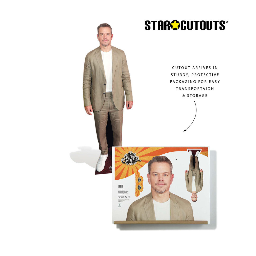 Matt Damon Lifesize Cardboard Cutout 179cm Product Gallery Image