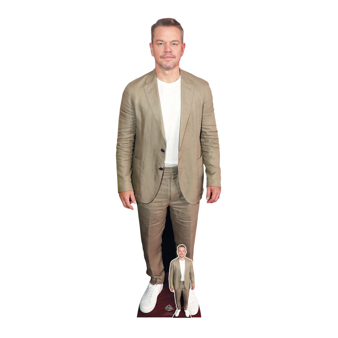 Matt Damon Lifesize Cardboard Cutout 179cm