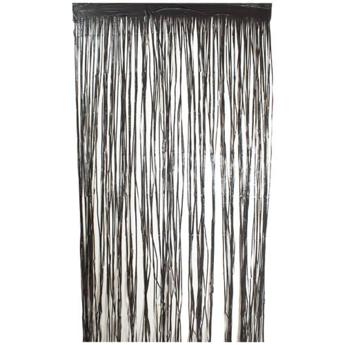 Matte Black Plastic Door Curtain Backdrop 1.9m x 99cm Product Image