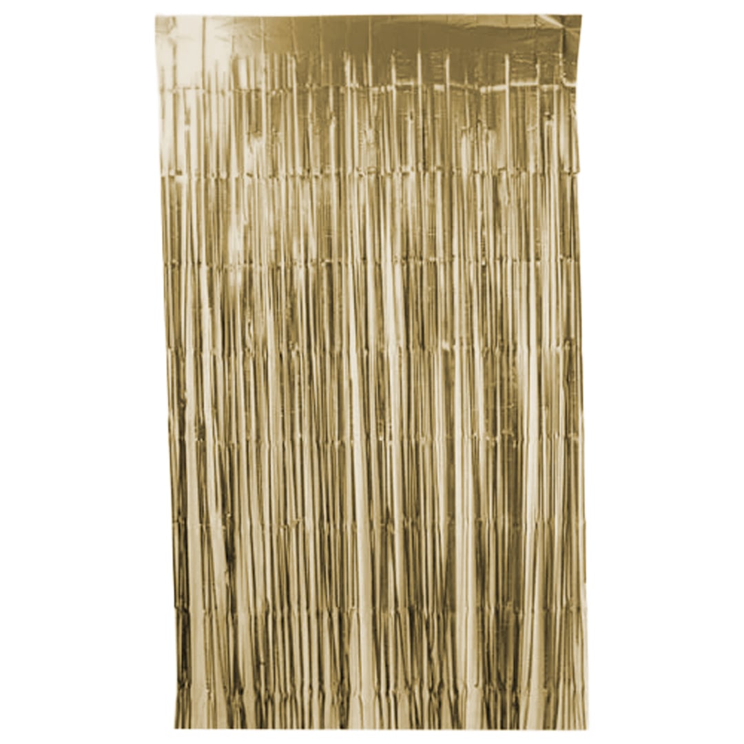 Matte Khaki Gold Foil Door Curtain Backdrop 1.9m x 99cm