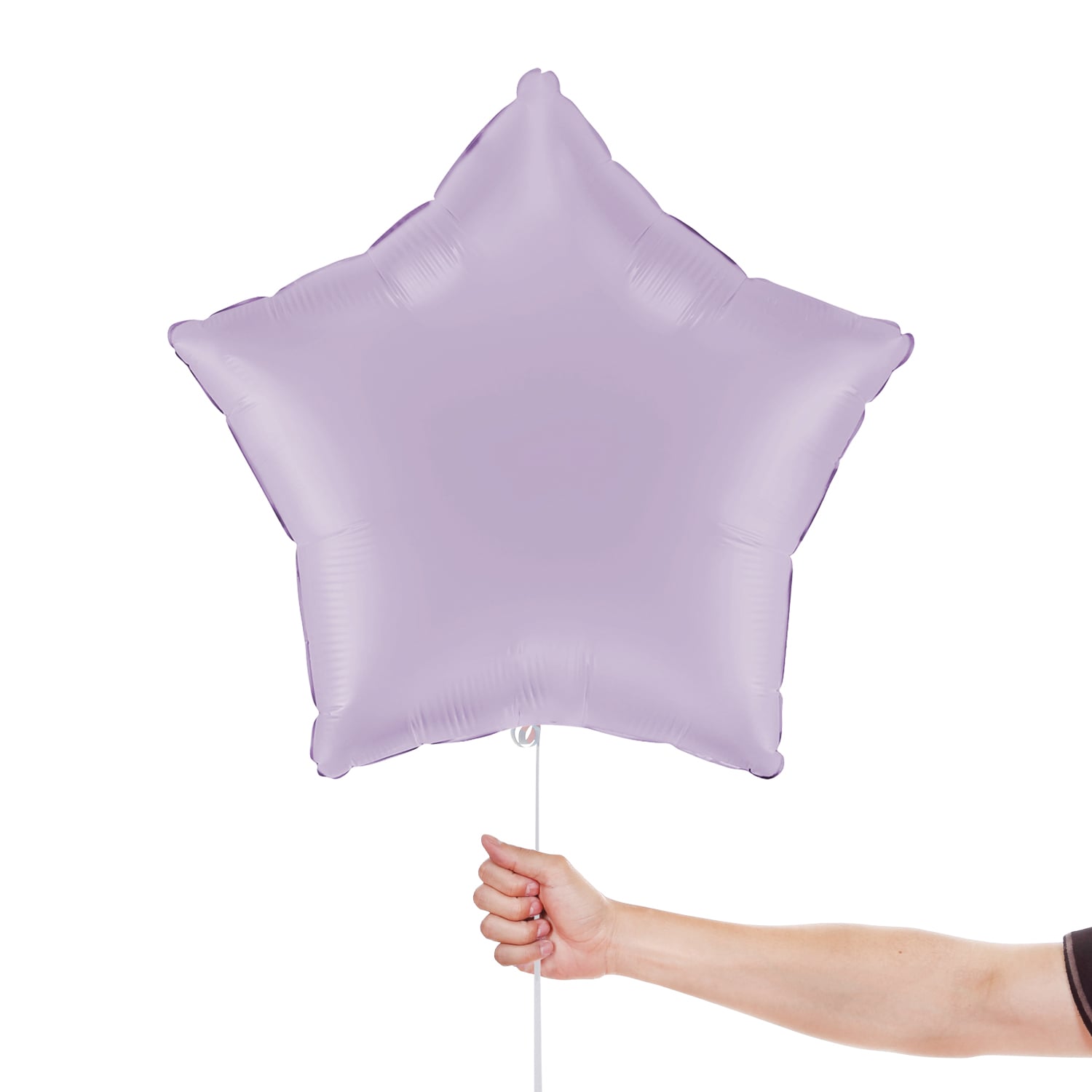 Matte Lilac Star Shaped Foil Balloon 46cm / 18 in View 2