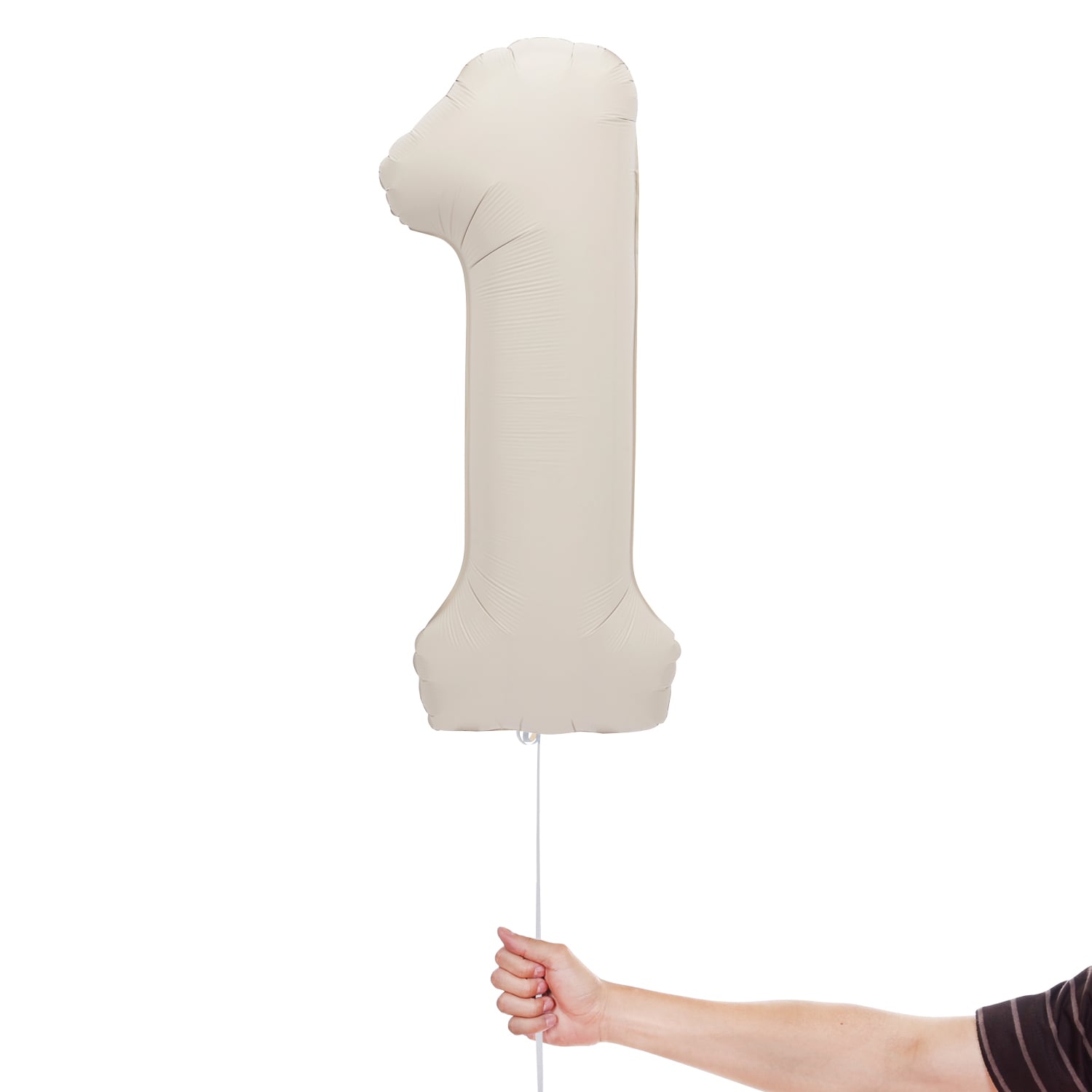 Matte Nude Number 1 Giant Foil Balloon 86cm / 34 in View 2