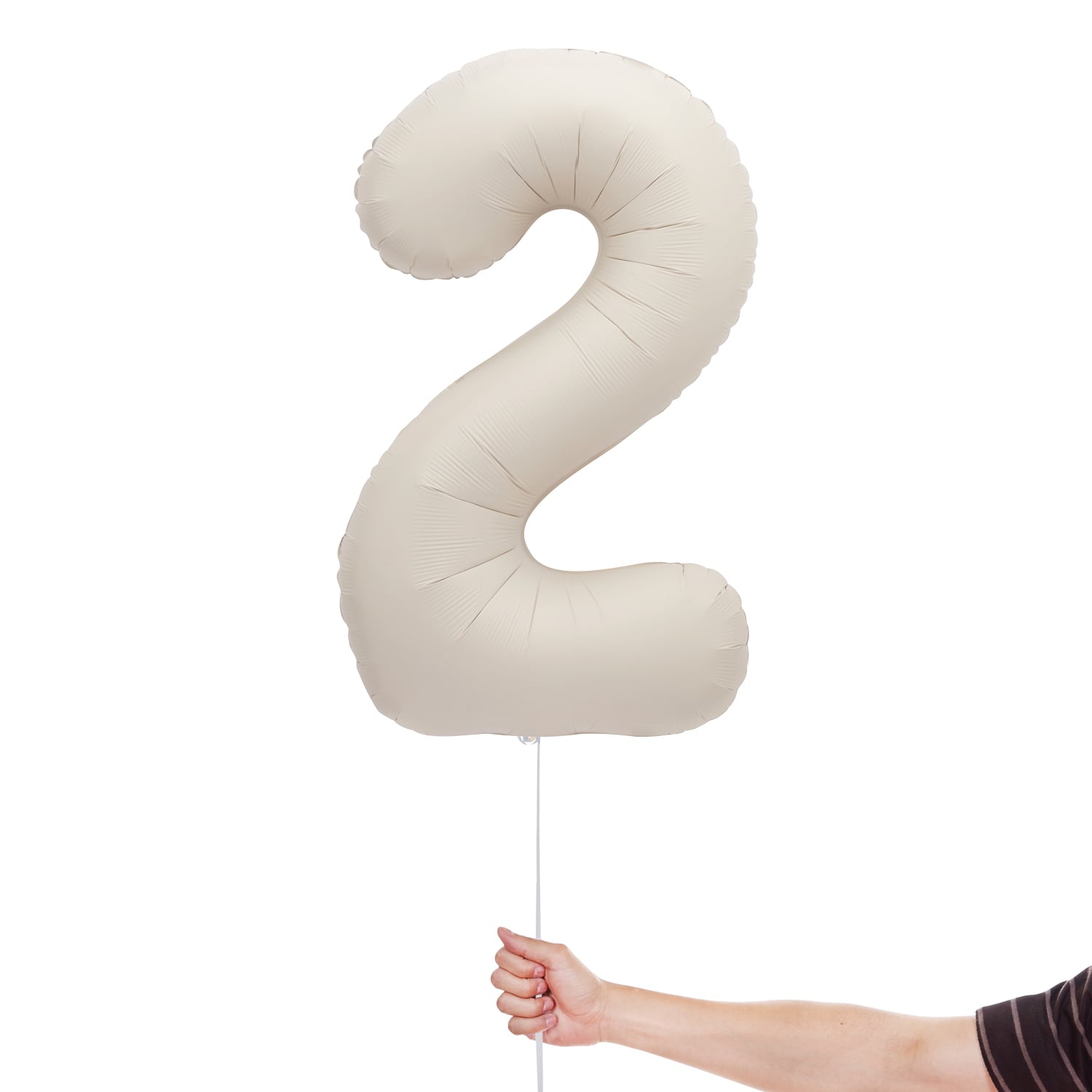 Matte Nude Number 2 Giant Foil Balloon 86cm / 34 in View 2