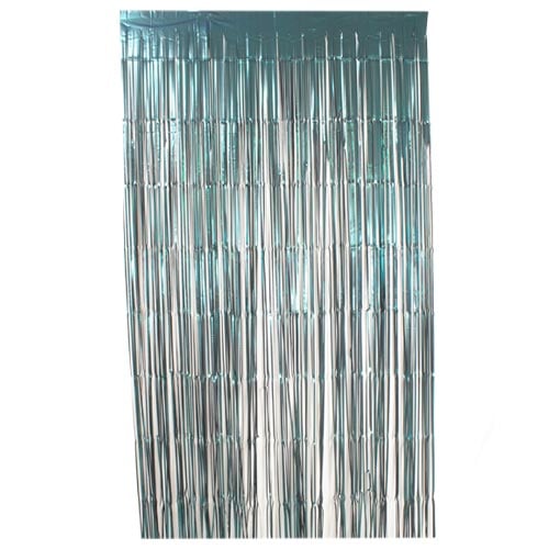 Matte Peacock Teal Green Foil Door Curtain Backdrop 1.9m x 99cm Product Gallery Image