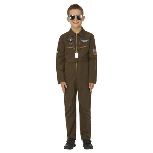 Maverick Top Gun Aviator Fancy Dress Costume Kids Unisex Small - Age 4-6 Product Gallery Image