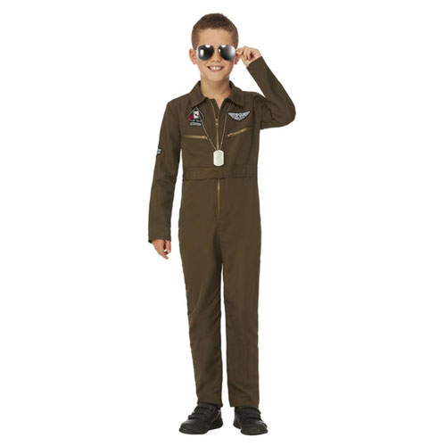 Maverick Top Gun Aviator Fancy Dress Costume Kids Unisex Large - Age 10-12 Product Gallery Image