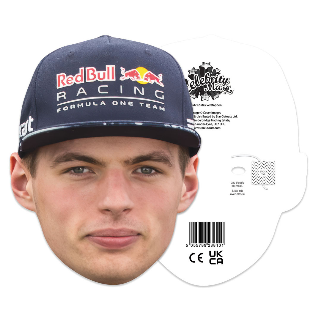 Max Verstappen Cardboard Face Mask Product Gallery Image