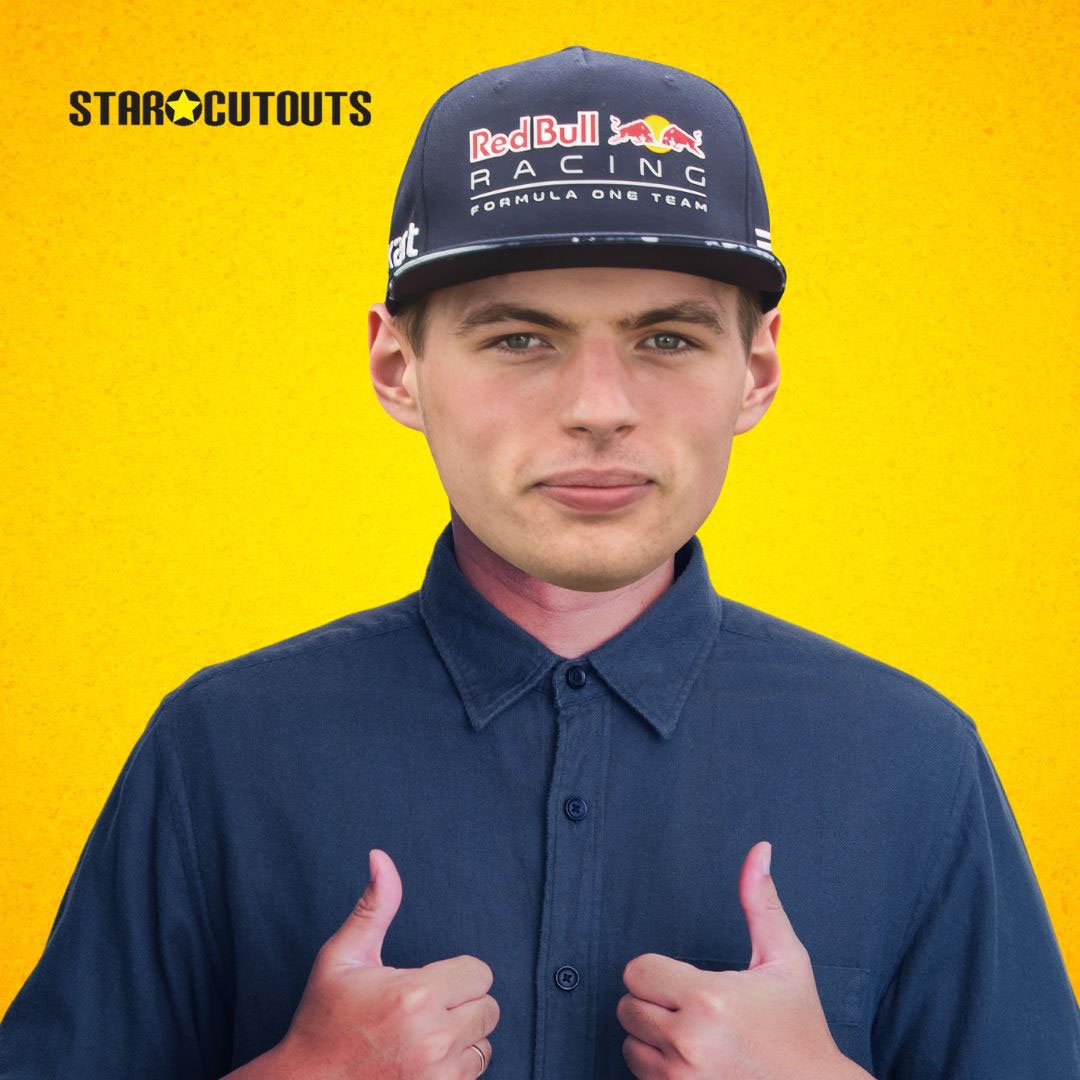 Max Verstappen Cardboard Face Mask Product Gallery Image
