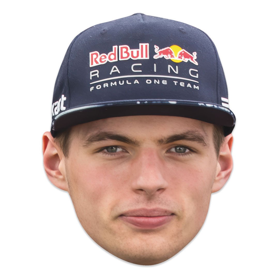 Max Verstappen Cardboard Face Mask Product Gallery Image