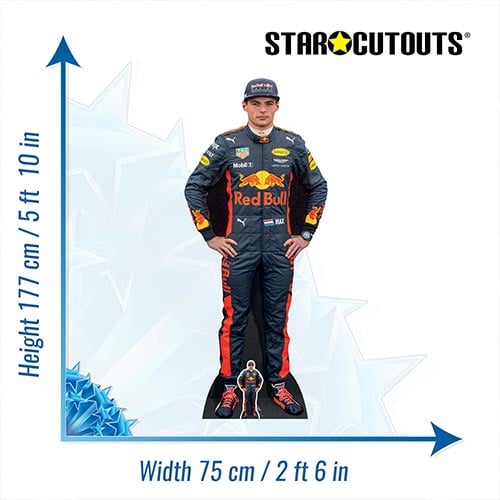 Max Verstappen Lifesize Cardboard Cutout 177cm Product Gallery Image