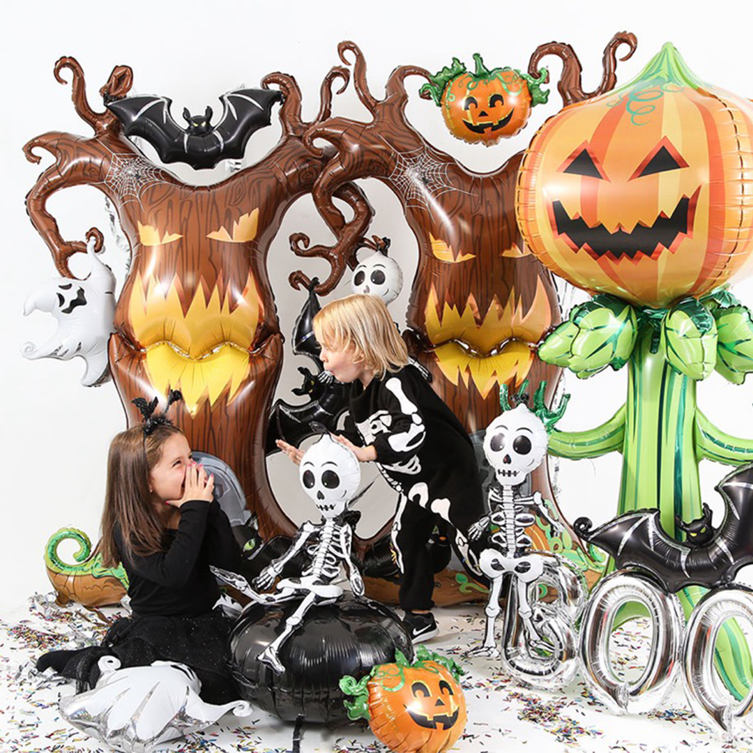 Spooky Pumpkin Halloween 4D Maxiloons Foil Giant Balloon 142cm / 56 in View 2