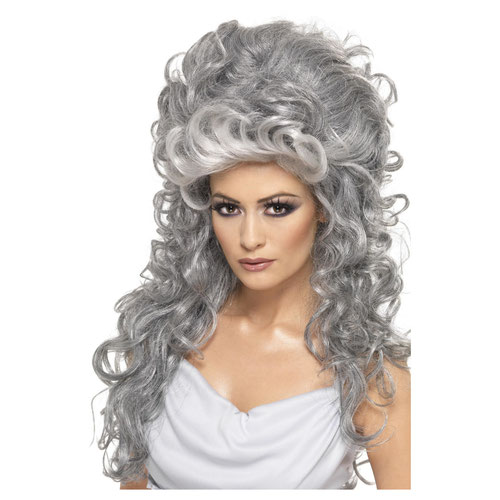 Medeia Witch Beehive Grey Hair Wig Product Gallery Image