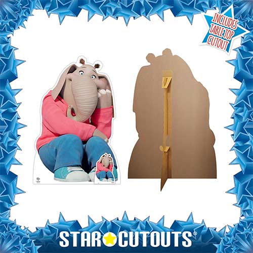 Meena Elephant Sing 2 Lifesize Cardboard Cutout 129cm Product Gallery Image