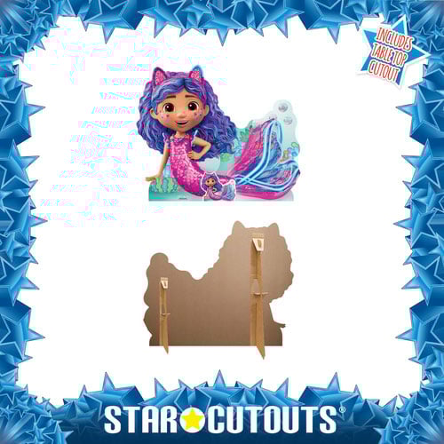 Mermaid Gabby's Dollhouse Lifesize Cardboard Cutout 95cm Product Gallery Image