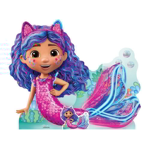 Mermaid Gabby's Dollhouse Lifesize Cardboard Cutout 95cm Product Gallery Image