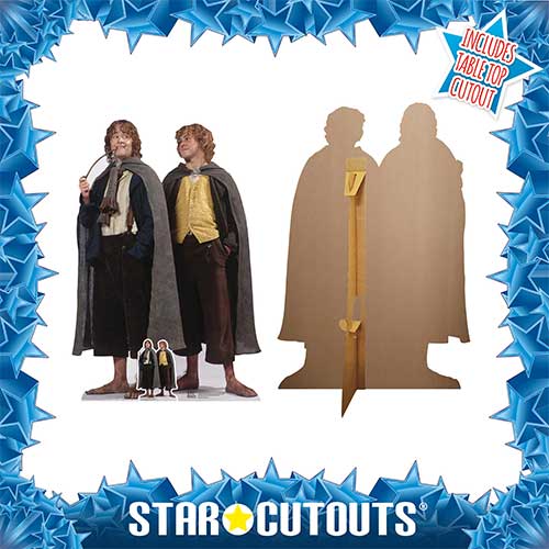 Merry and Pippin Double Lord of the Rings Lifesize Cardboard Cutout 133cm Product Gallery Image