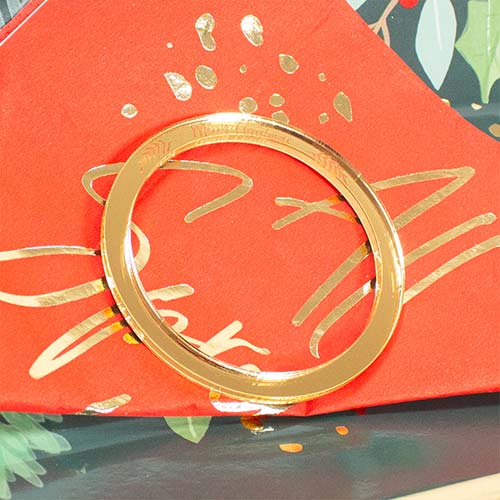 Merry Christmas Napkin Rings 4cm - Pack of 4 Product Gallery Image